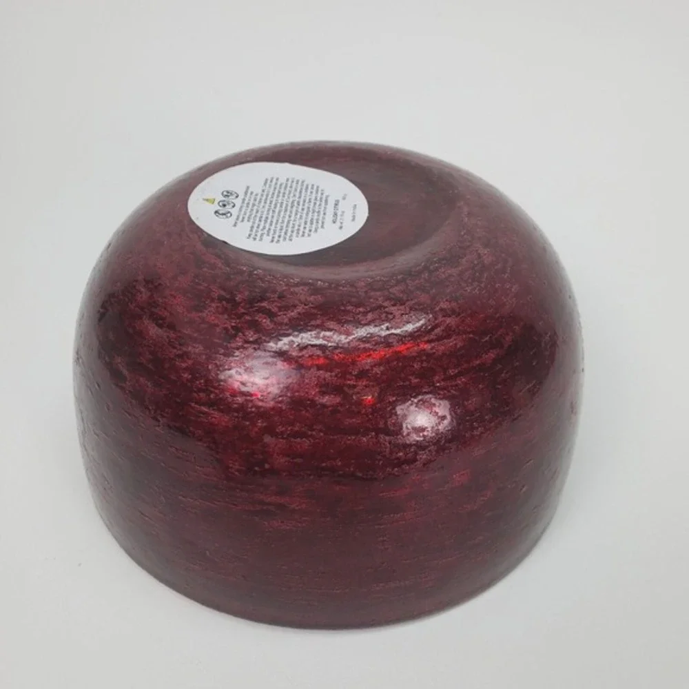 Tres Jolis Holiday Citrus 4-Wick Soy Blend Scented Candle 21.2 oz Red Glass Bowl